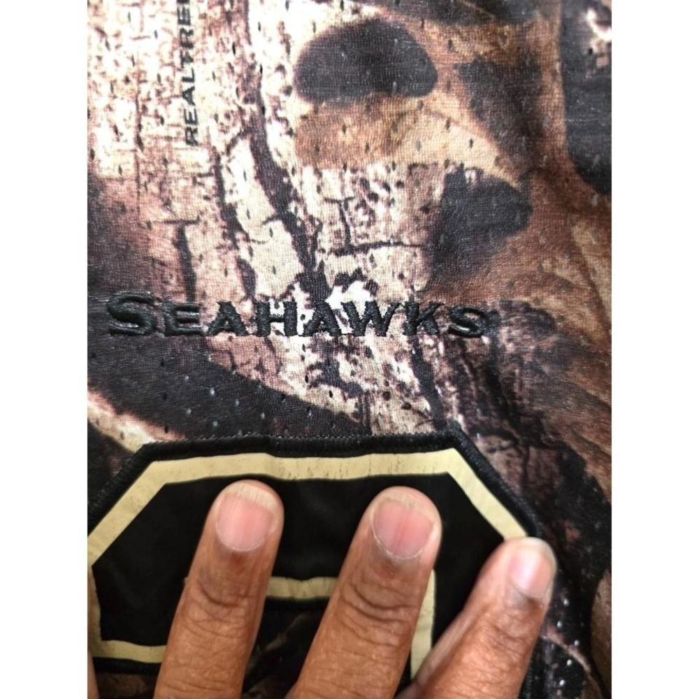 Nike NFL Seattle Seahawks Men 52 Camouflage Jersey Wilson #3 Hiking Game - Picture 5 of 8